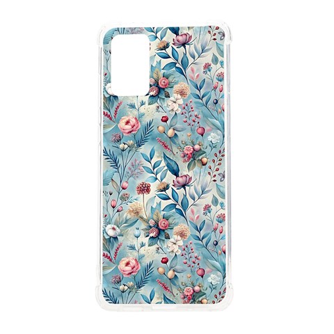 Floral Background Wallpaper Flowers Bouquet Leaves Herbarium Seamless Flora Bloom Samsung Galaxy S20Plus 6.7 Inch TPU UV Case from ZippyPress Front