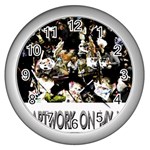 Yb 2vvvvv Zazzle - Digital Postcard - Front Wall Clock (Silver)