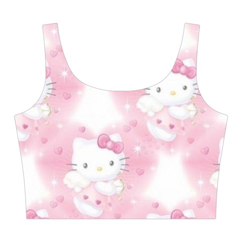 Hello Kitty Pattern, Hello Kitty, Child, White, Cat, Pink, Animal Midi Sleeveless Dress from ZippyPress Top Front