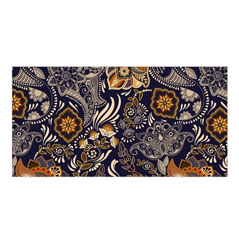 Paisley Texture, Floral Ornament Texture Satin Shawl 45  x 80  from ZippyPress Front