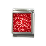 Patterns, Corazones, Texture, Red, Italian Charm (13mm)