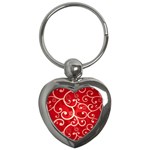 Patterns, Corazones, Texture, Red, Key Chain (Heart)