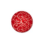 Patterns, Corazones, Texture, Red, Golf Ball Marker (4 pack)