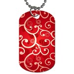 Patterns, Corazones, Texture, Red, Dog Tag (Two Sides)