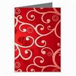 Patterns, Corazones, Texture, Red, Greeting Cards (Pkg of 8)