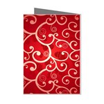 Patterns, Corazones, Texture, Red, Mini Greeting Cards (Pkg of 8)