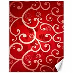 Patterns, Corazones, Texture, Red, Canvas 12  x 16 