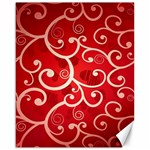 Patterns, Corazones, Texture, Red, Canvas 16  x 20 