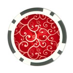 Patterns, Corazones, Texture, Red, Poker Chip Card Guard
