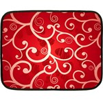 Patterns, Corazones, Texture, Red, Fleece Blanket (Mini)