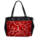 Patterns, Corazones, Texture, Red, Oversize Office Handbag