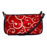 Patterns, Corazones, Texture, Red, Shoulder Clutch Bag