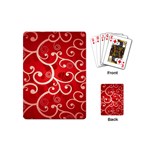 Patterns, Corazones, Texture, Red, Playing Cards Single Design (Mini)