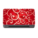 Patterns, Corazones, Texture, Red, Memory Card Reader with CF