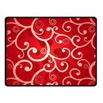 Patterns, Corazones, Texture, Red, Two Sides Fleece Blanket (Small)