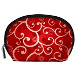 Patterns, Corazones, Texture, Red, Accessory Pouch (Large)