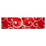 Patterns, Corazones, Texture, Red, Oblong Satin Scarf (16  x 60 )