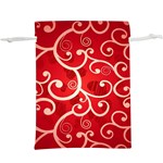 Patterns, Corazones, Texture, Red, Lightweight Drawstring Pouch (XL)
