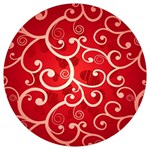 Patterns, Corazones, Texture, Red, Round Trivet