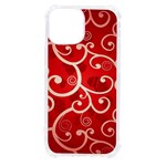 Patterns, Corazones, Texture, Red, iPhone 13 mini TPU UV Print Case