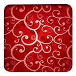 Patterns, Corazones, Texture, Red, Square Glass Fridge Magnet (4 pack)