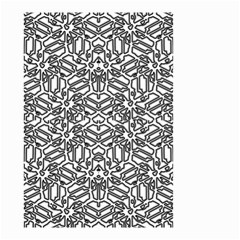 Monochrome Maze Design Print Small Garden Flag (Two Sides) from ZippyPress Back