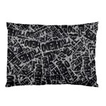 Rebel Life: Typography Black and White Pattern Pillow Case (Two Sides)