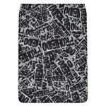 Rebel Life: Typography Black and White Pattern Removable Flap Cover (L)