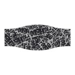 Rebel Life: Typography Black and White Pattern Stretchable Headband