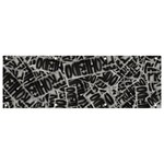 Rebel Life: Typography Black and White Pattern Banner and Sign 9  x 3 