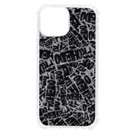 Rebel Life: Typography Black and White Pattern iPhone 13 mini TPU UV Print Case