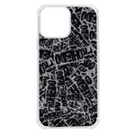Rebel Life: Typography Black and White Pattern iPhone 13 Pro Max TPU UV Print Case