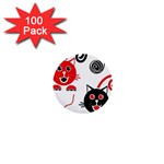 Cat Little Ball Animal 1  Mini Buttons (100 pack) 