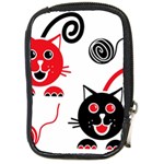 Cat Little Ball Animal Compact Camera Leather Case