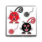 Cat Little Ball Animal Memory Card Reader (Square 5 Slot)