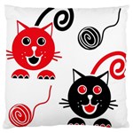 Cat Little Ball Animal Large Cushion Case (Two Sides)