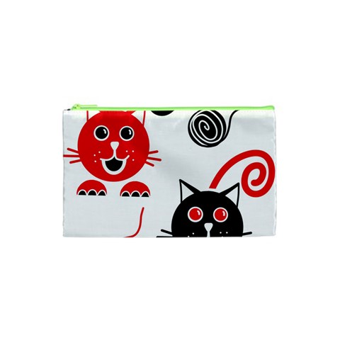 Cat Little Ball Animal Cosmetic Bag (XS) from ZippyPress Front