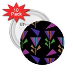 Abstract Pattern Flora Flower 2.25  Buttons (10 pack) 