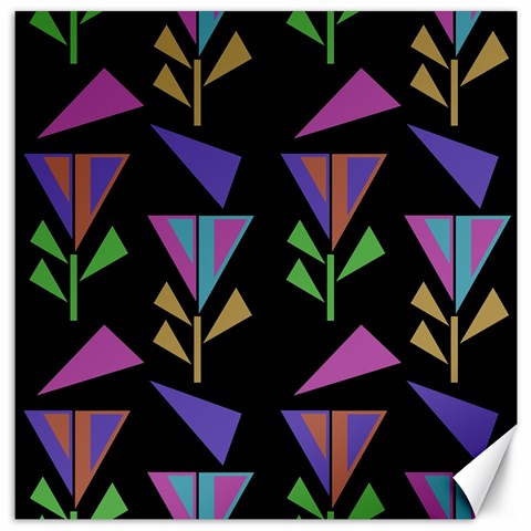 Abstract Pattern Flora Flower Canvas 20  x 20  from ZippyPress 19 x19.27  Canvas - 1