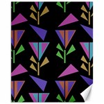 Abstract Pattern Flora Flower Canvas 11  x 14 