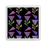 Abstract Pattern Flora Flower Memory Card Reader (Square)