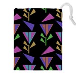 Abstract Pattern Flora Flower Drawstring Pouch (4XL)