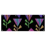 Abstract Pattern Flora Flower Banner and Sign 8  x 3 