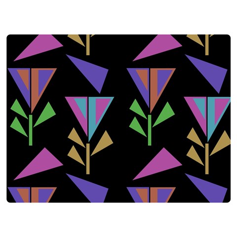 Abstract Pattern Flora Flower Premium Plush Fleece Blanket (Extra Small) from ZippyPress 40 x30  Blanket Front