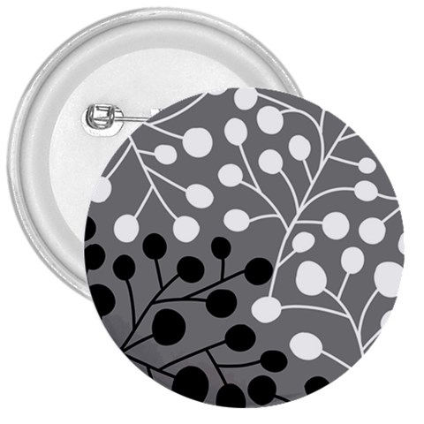 Abstract Nature Black White 3  Buttons from ZippyPress Front
