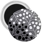 Abstract Nature Black White 3  Magnets