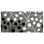Abstract Nature Black White Banner and Sign 8  x 4 