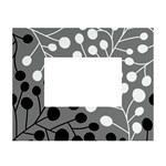 Abstract Nature Black White White Tabletop Photo Frame 4 x6 