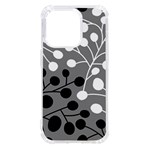 Abstract Nature Black White iPhone 14 Pro TPU UV Print Case