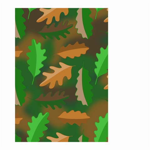 Leaves Foliage Pattern Oak Autumn Small Garden Flag (Two Sides) from ZippyPress Front